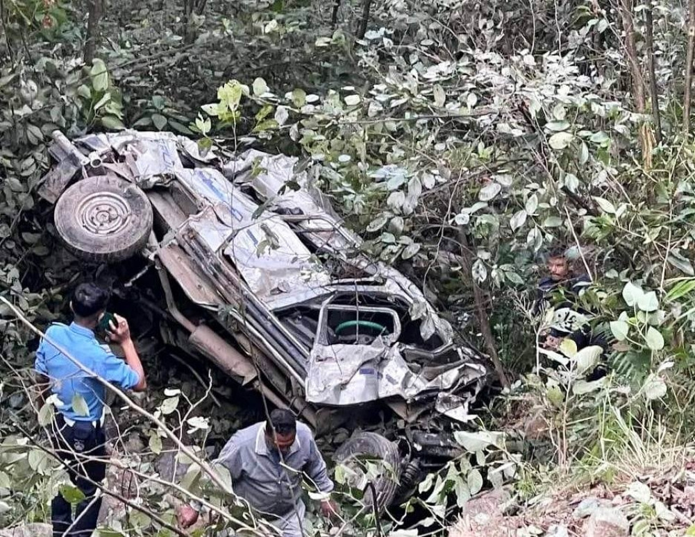 रामेछापमा जिप दुर्घट्ना हुँदा पाँच जनाको मृत्यु